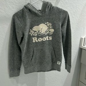 Roots athletics salt and pepper sweatshirt. Kids size  XL